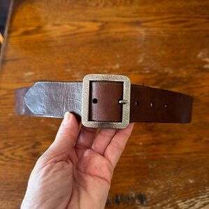 Faherty Rugged Leather Brown Leather Men's Belt size 36